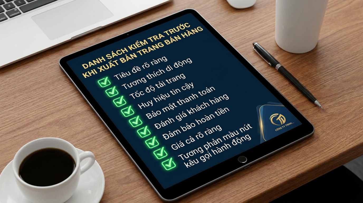 Checklist kiểm tra sales page trước khi đăng