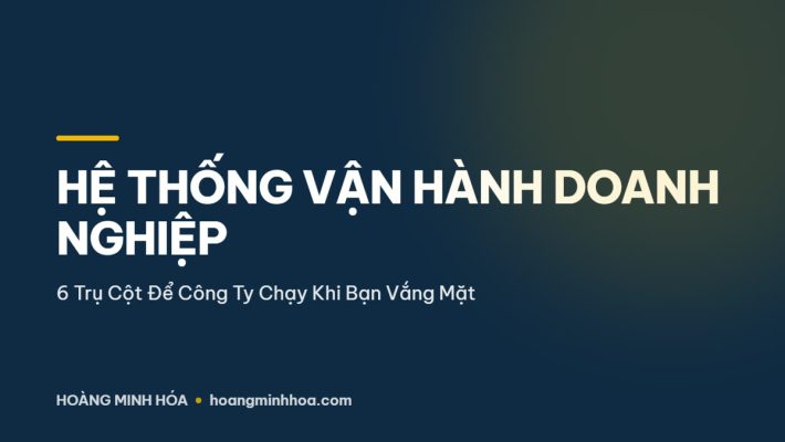 Sơ đồ 6 trụ cột hệ thống vận hành doanh nghiệp